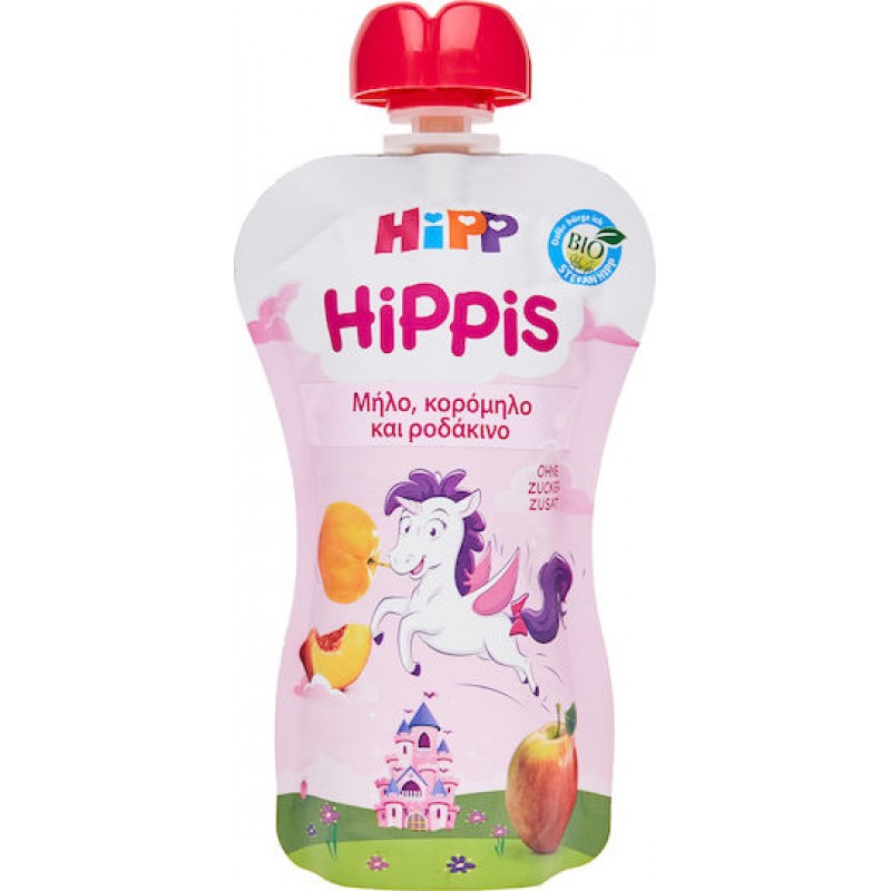 Hipp Πουρές Φρούτων-Λαχανικών Hippis Χωρίς Προσθήκη Ζάχαρης 100gr για 12+ Μηνών