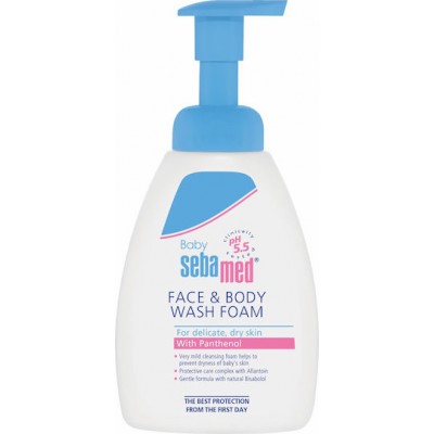 Sebamed Baby Face & Body Wash Foam με Χαμομήλι 400ml με Αντλία