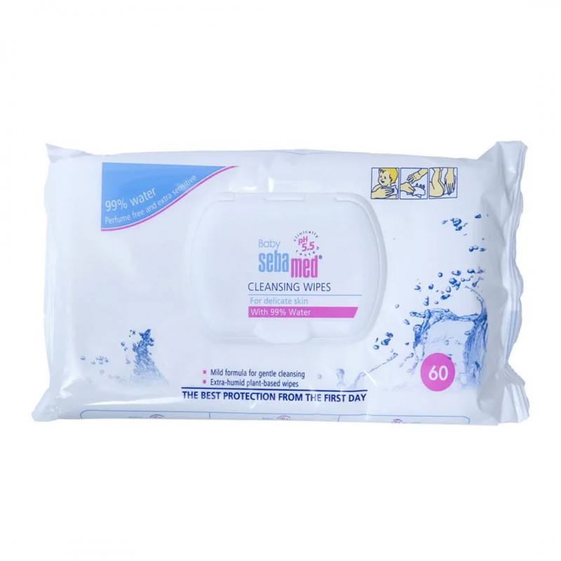 Sebamed Baby Cleansing Wipes Μωρομάντηλα με 99% Νερό 60τμχ