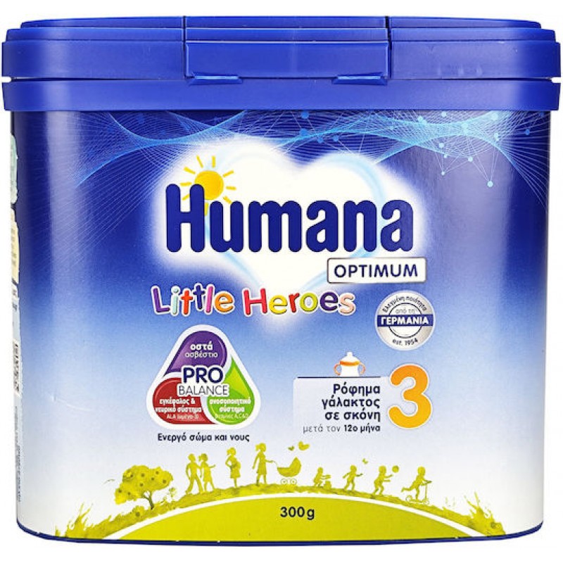 Humana Γάλα σε Σκόνη 3 Optimum Junior Milk για 12+ Μηνών 300gr