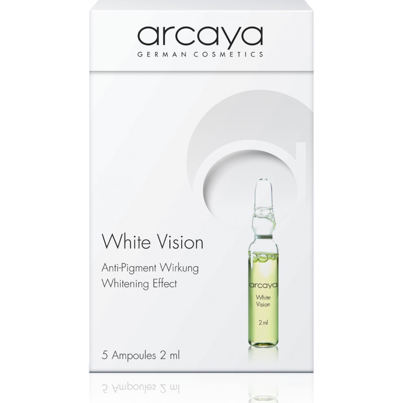 Arcaya White Vision Ampoules Αμπούλες Ομορφιάς με λευκαντική δράση κατά των δυσχρωμιών, 5 x 2ml
