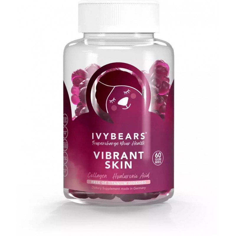 IvyBears Vibrant Skin Blueberry 60 ζελεδάκια