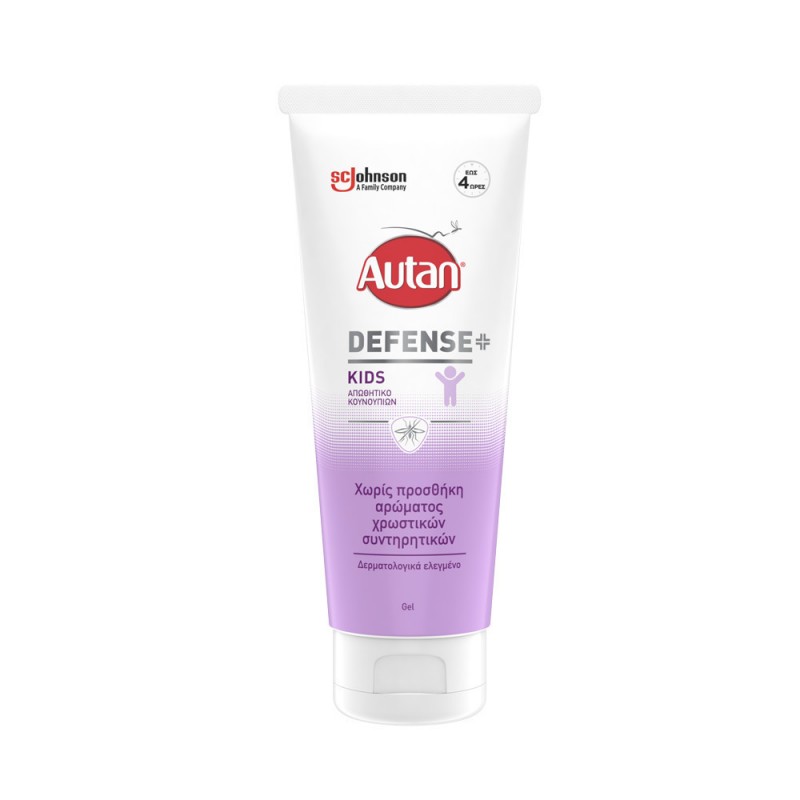 Autan Defense+ Άοσμο Εντομοαπωθητικό Gel σε Σωληνάριο Kids Κατάλληλο για Παιδιά 100ml Autan Defense+ Άοσμο Εντομοαπωθητικό Gel σε Σωληνάριο Kids Κατάλληλο για Παιδιά 100ml