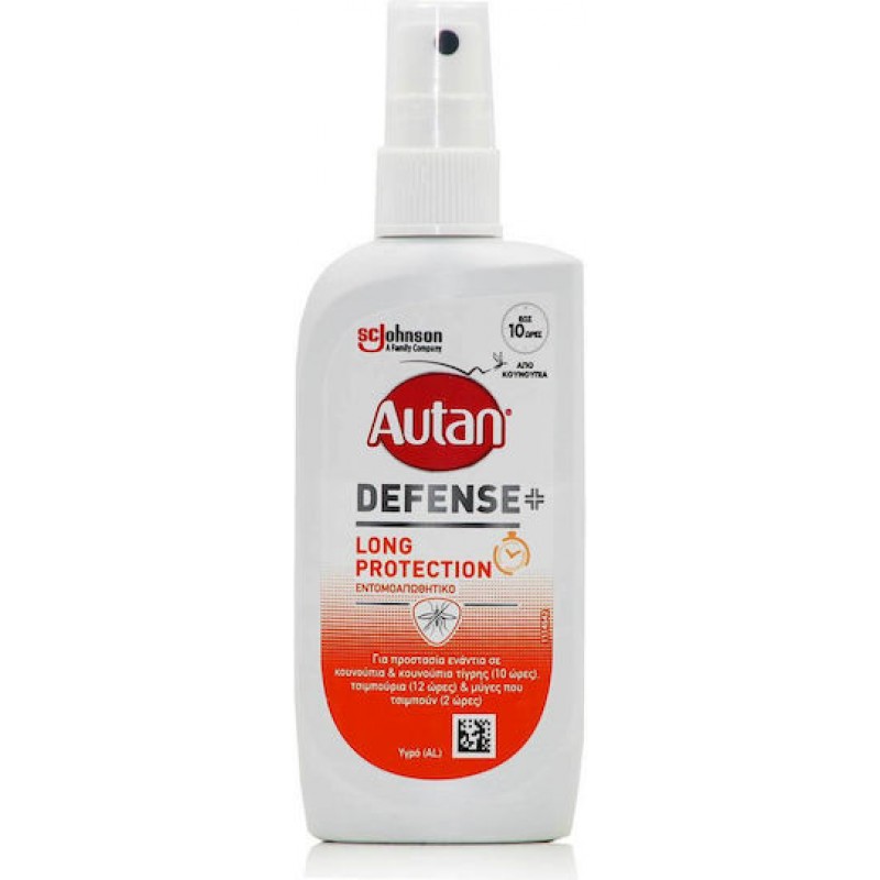 Autan Defense+ Εντομοαπωθητική Λοσιόν σε Σωληνάριο Long Protection 100ml Autan Defense+ Εντομοαπωθητική Λοσιόν σε Σωληνάριο Long Protection 100ml