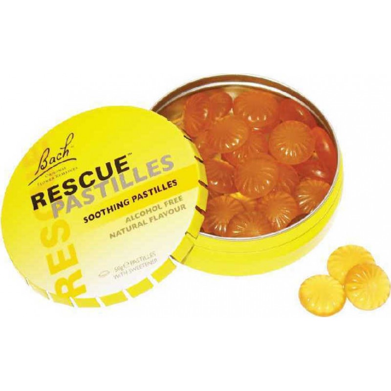 Bach Rescue Pastilles για την Αντιμετώπιση των Αρνητικών Συμπτωμάτων Πορτοκάλι 50gr