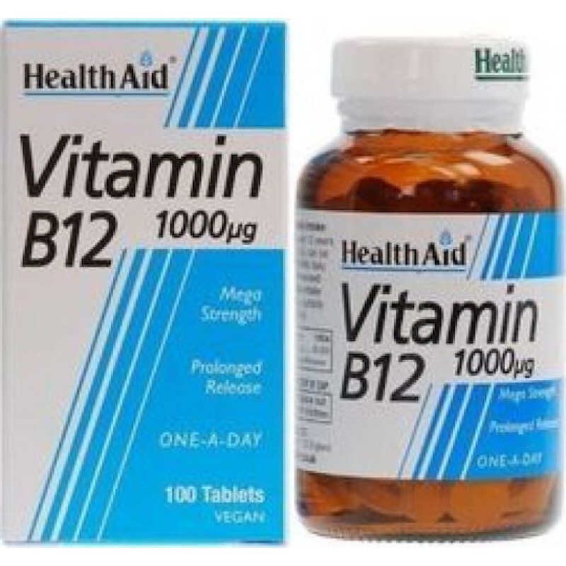 Health Aid Vitamin B12 1000μg 100tablets Health Aid Vitamin B12 1000μg 100tablets