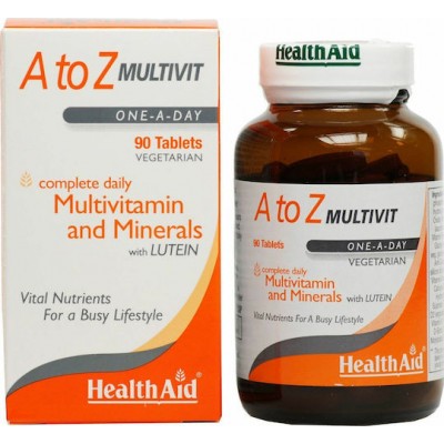 Health Aid A To Z Multivit Πολυβιταμίνη για Ενέργεια 90 ταμπλέτες