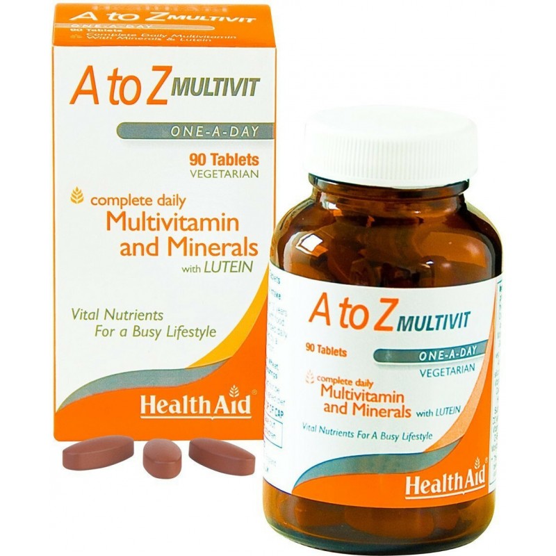 Health Aid A to Z Multivit 90tabs