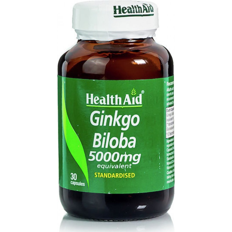 Health Aid Ginkgo Biloba 5000mg 30 κάψουλες