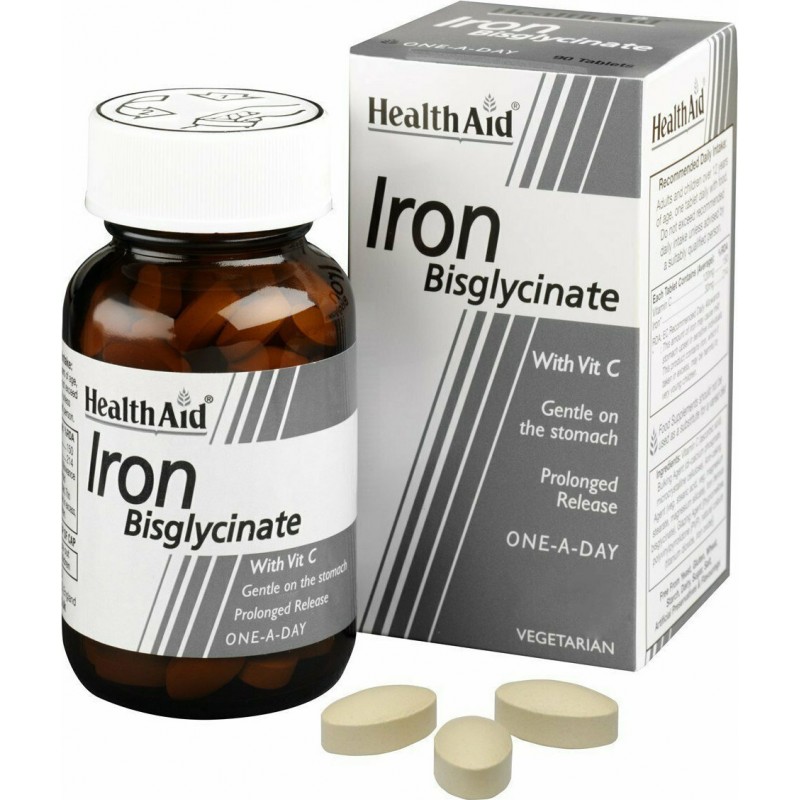 Health Aid Iron Bisglycinate 30mg 30 Tabs