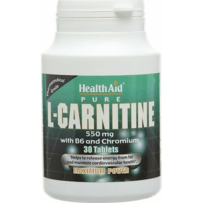 Health Aid Pure L-Carnitine 550mg 30 ταμπλέτες Health Aid Pure L-Carnitine 550mg 30 ταμπλέτες