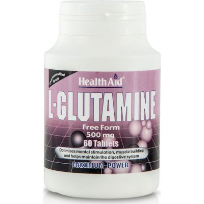 Health Aid L-Glutamine 60 Ταμπλέτες Unflavoured