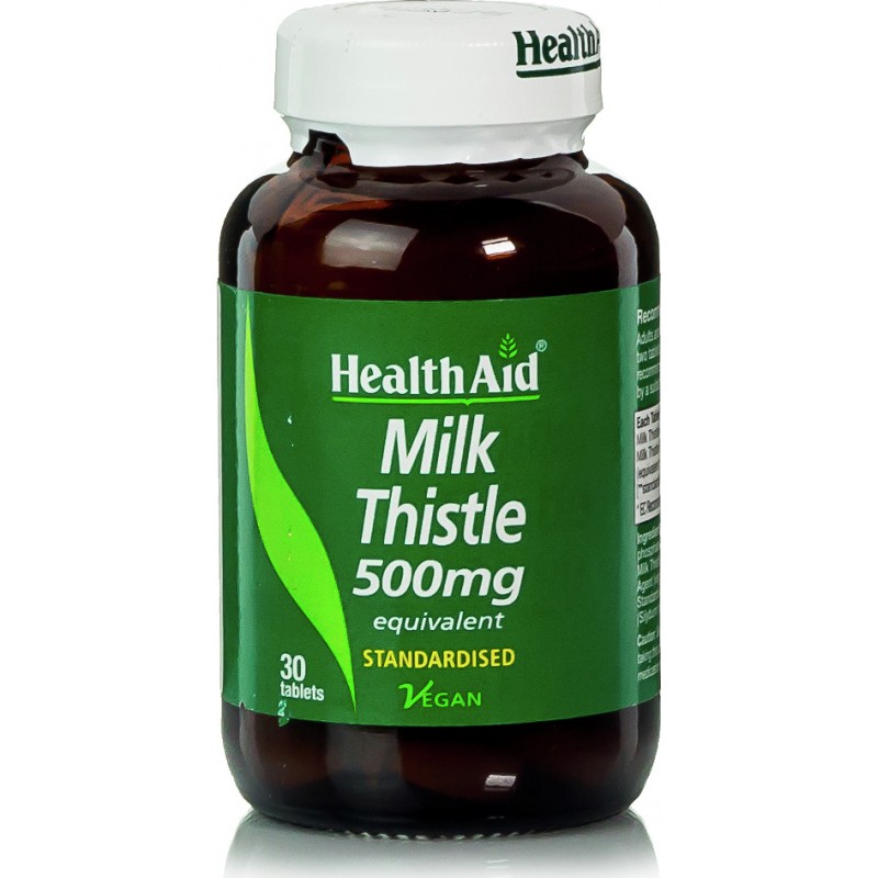 Health Aid Milk Thistle Extract 500mg 30 ταμπλέτες