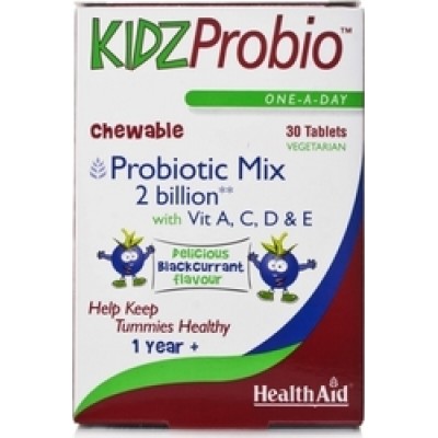 Health Aid KidzProbio Συμπλήρωμα με Προβιοτικά για Παιδιά 30 ταμπλέτες Blackcurrant