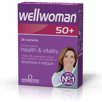 Vitabiotics Wellwoman 50+ Συμπλήρωμα για την Εμμηνόπαυση 30 ταμπλέτες