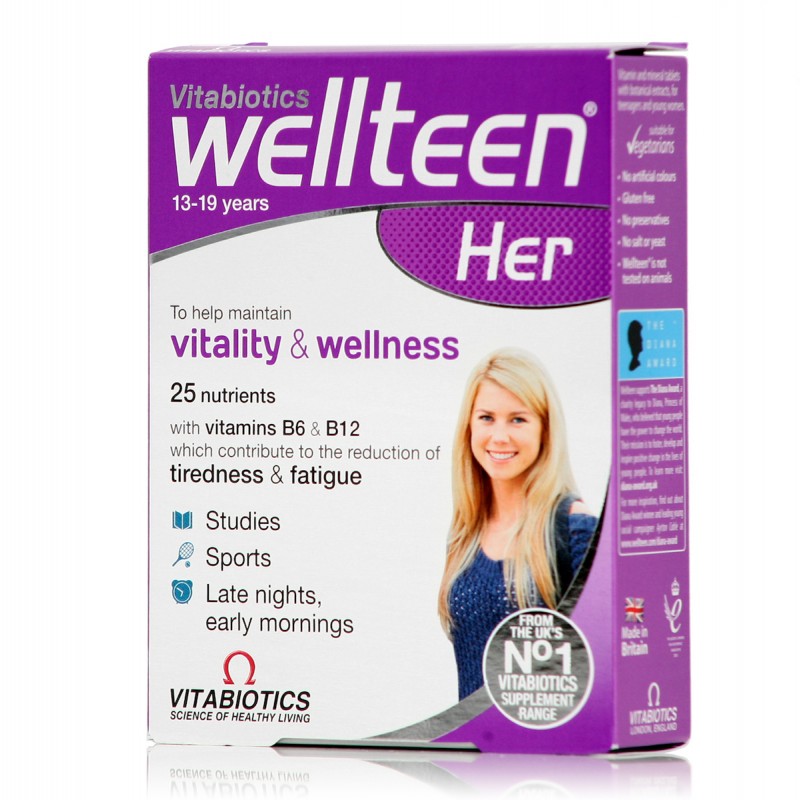 Vitabiotics Wellteen Her 30 Ταμπλέτες