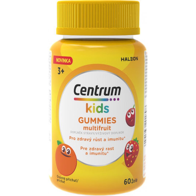 Centrum Kids Gummies Πολυβιταμίνη για την Υποστήριξη της Υγιούς Ανάπτυξης των Παιδιών για Ενίσχυση του Ανοσοποιητικού Multifruit 60 ζελεδάκια Centrum Kids Gummies Πολυβιταμίνη για την Υποστήριξη της Υγιούς Ανάπτυξης των Παιδιών για Ενίσχυση του Ανοσοποιητικού Multifruit 60 ζελεδάκια