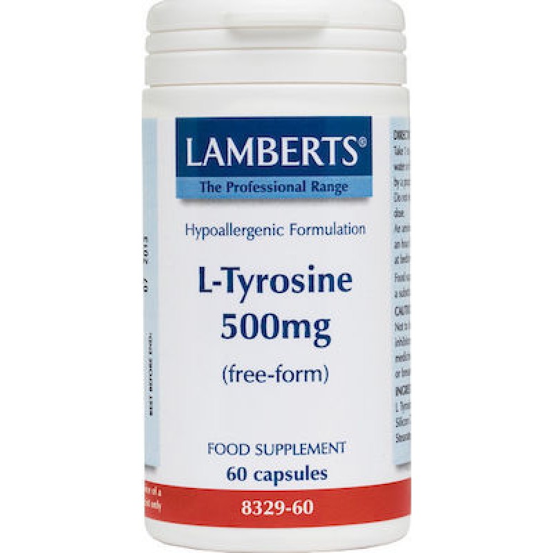 LAMBERTS L-TYROSINE 500MG 60CAPS