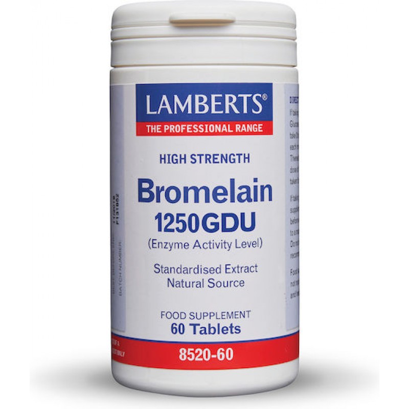 Lamberts Bromelain 1250GDU 500mg 60 ταμπλέτες
