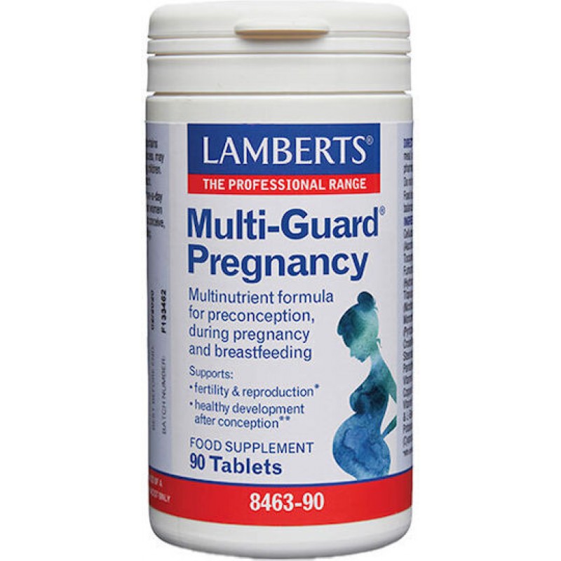 Lamberts Multi-Guard Pregnancy (90tabs) - Φόρμουλα Βιταμινών & Μετάλλων για την Εγκυμοσύνη Lamberts Multi-Guard Pregnancy (90tabs) - Φόρμουλα Βιταμινών & Μετάλλων για την Εγκυμοσύνη