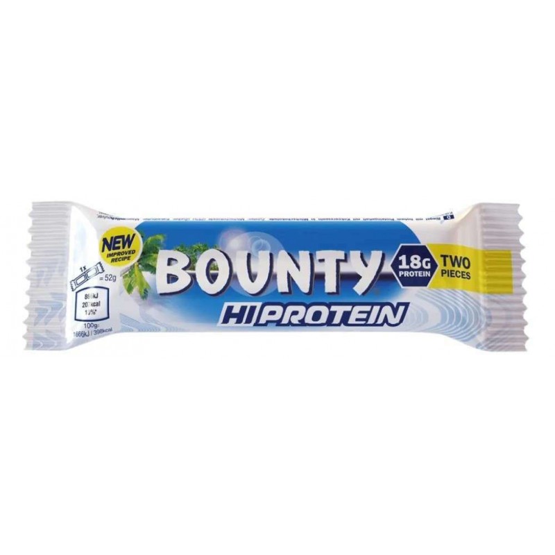 Bounty HiProtein Μπάρα με 18gr Πρωτεΐνης & Γεύση Coconut 52gr