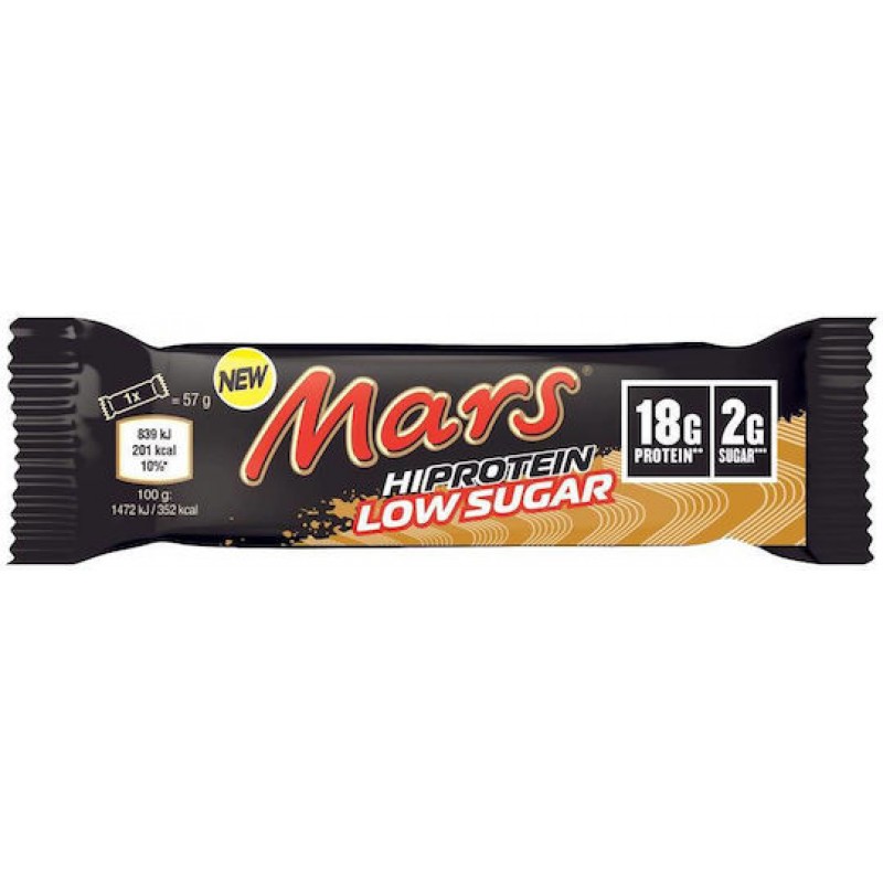 Mars Low Sugar High Μπάρα με 18gr Πρωτεΐνης & Γεύση Milk Chocolate 57gr