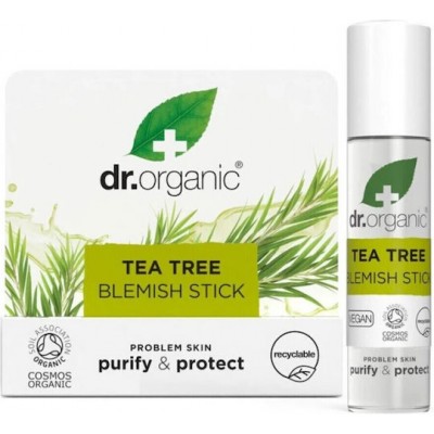 Dr.Organic Tea Tree Balm Προσώπου κατά της Ακμής με Aloe Vera 8ml