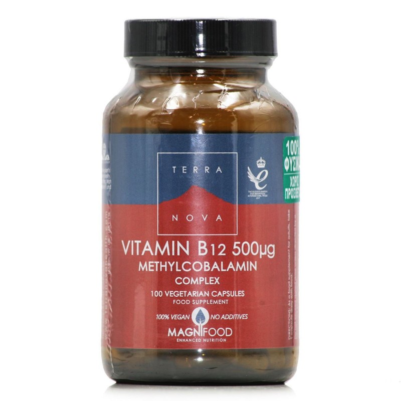Terranova Vitamin B12 Complex 500 μg 100caps Terranova Vitamin B12 Complex 500 μg 100caps