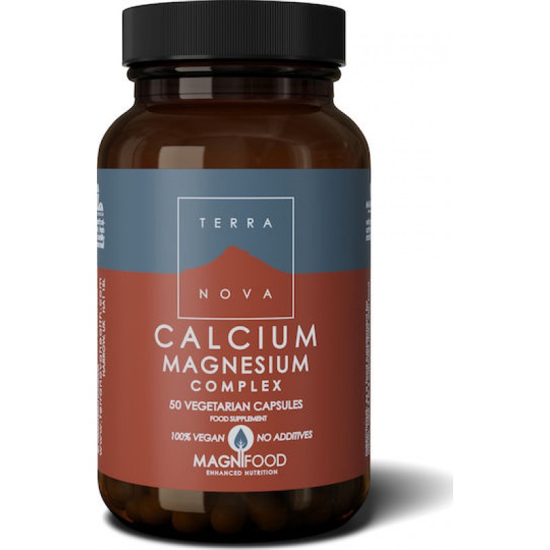 TERRANOVA Calcium Magnesium Complex 50 κάψουλες (Κράμπες - Προεμμηνορυσιακό - Εμμηνόπαυση)