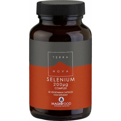 TerraNova Selenium Complex 200mg με Βιταμίνη C 50 φυτικές κάψουλες