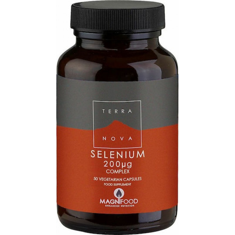 TerraNova Selenium Complex 200mg με Βιταμίνη C 50 φυτικές κάψουλες