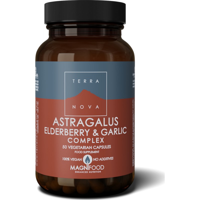 TerraNova Astragalus Elderberry & Garlic Complex 50 Κάψουλες TerraNova Astragalus Elderberry & Garlic Complex 50 Κάψουλες