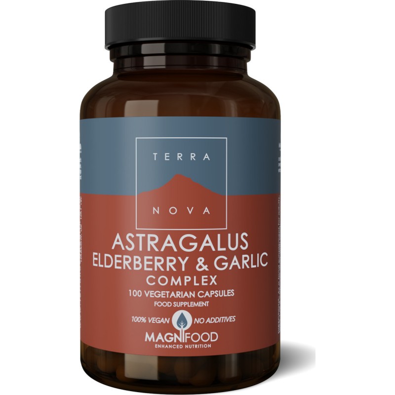 TerraNova Astragalus Elderberry & Garlic 100 φυτικές κάψουλες TerraNova Astragalus Elderberry & Garlic 100 φυτικές κάψουλες