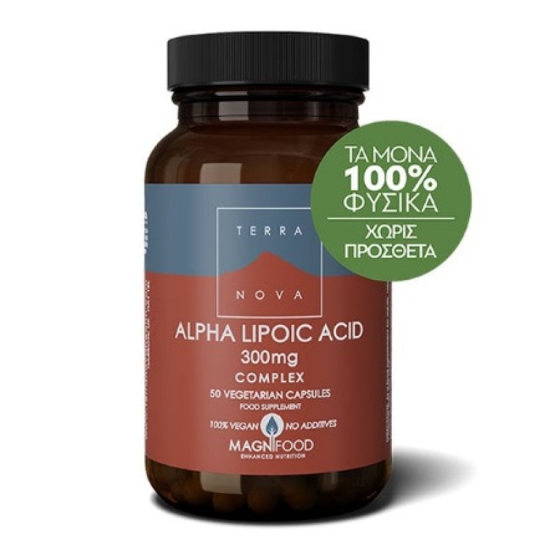 TERRANOVA Alpha Lipoic Acid 300mg 50 κάψουλες TERRANOVA Alpha Lipoic Acid 300mg 50 κάψουλες