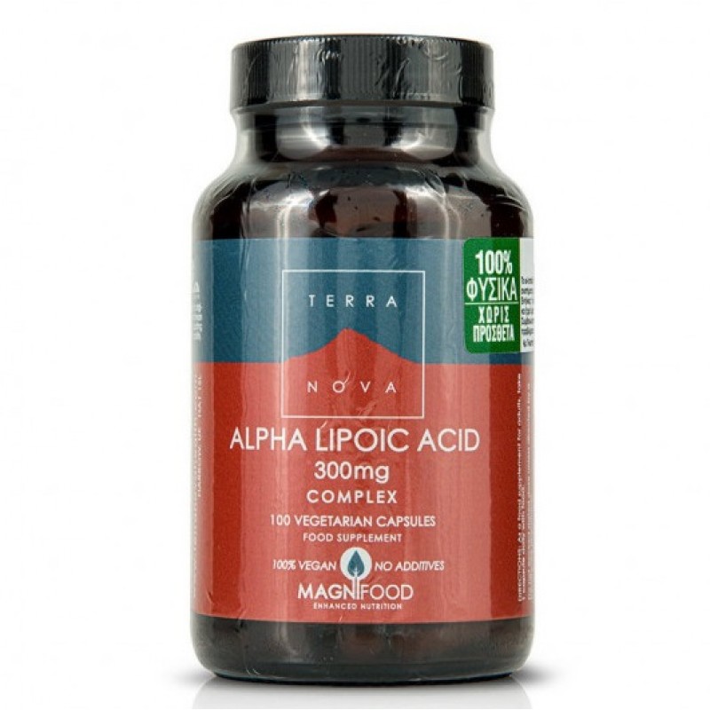 TerraNova Alpha Lipoic Acid Complex 300mg 100 Vegeterian Caps TerraNova Alpha Lipoic Acid Complex 300mg 100 Vegeterian Caps
