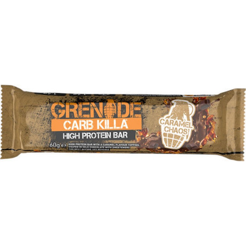 Grenade Carb Killa High Μπάρα με 21gr Πρωτεΐνης & Γεύση Caramel Chaos 60gr