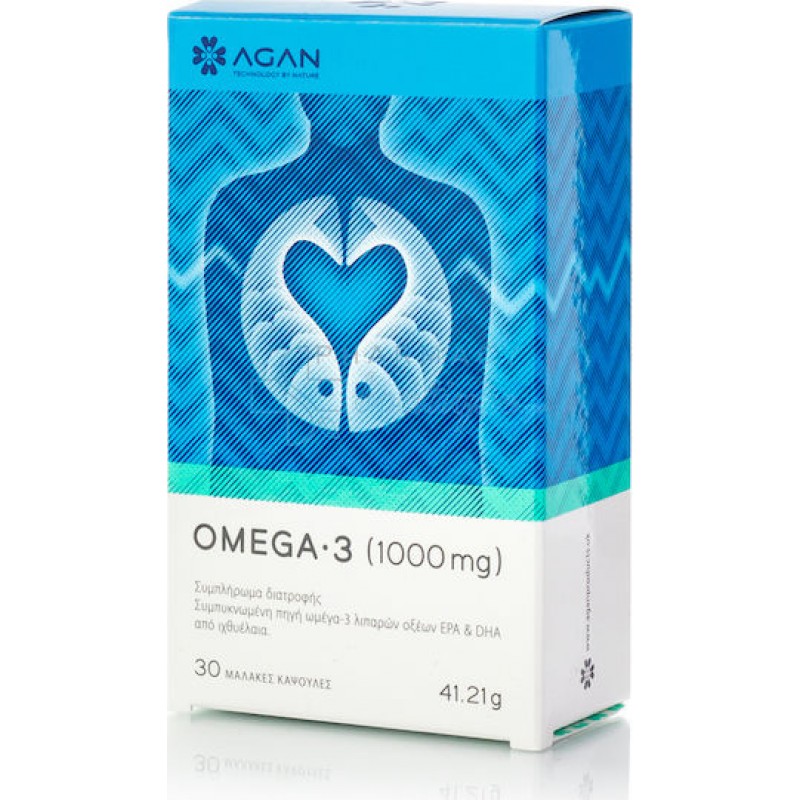 Agan Omega 3 Ιχθυέλαιο 1000mg 30 μαλακές κάψουλες Agan Omega 3 Ιχθυέλαιο 1000mg 30 μαλακές κάψουλες