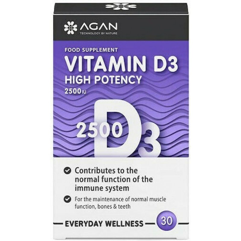 Agan Vitamin D3 2500iu 30 tabs Agan Vitamin D3 2500iu 30 tabs