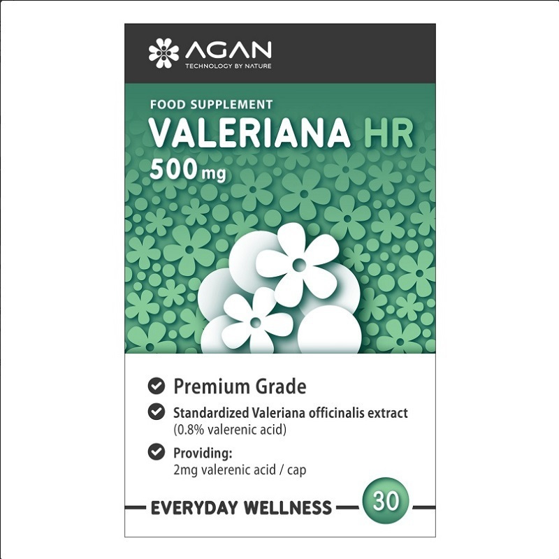 Agan Valeriana Hr 500mg 30 Caps