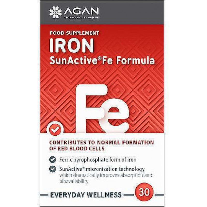 Agan Iron Sunactive Fe 30 κάψουλες Agan Iron Sunactive Fe 30 κάψουλες