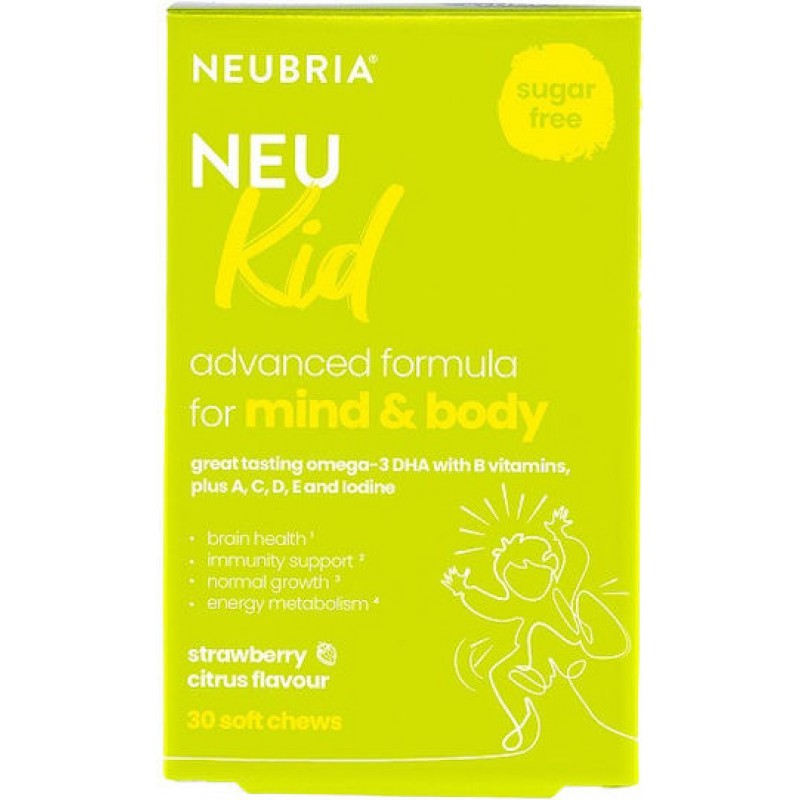 Neubria Neu Kid Ιχθυέλαιο Κατάλληλο για Παιδιά 30 ζελεδάκια με γεύση Strawberry Citrus