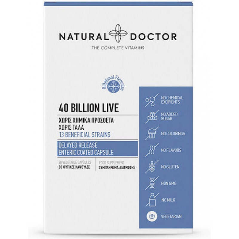 NATURAL DOCTOR  Probiotics 40 Billion 30caps