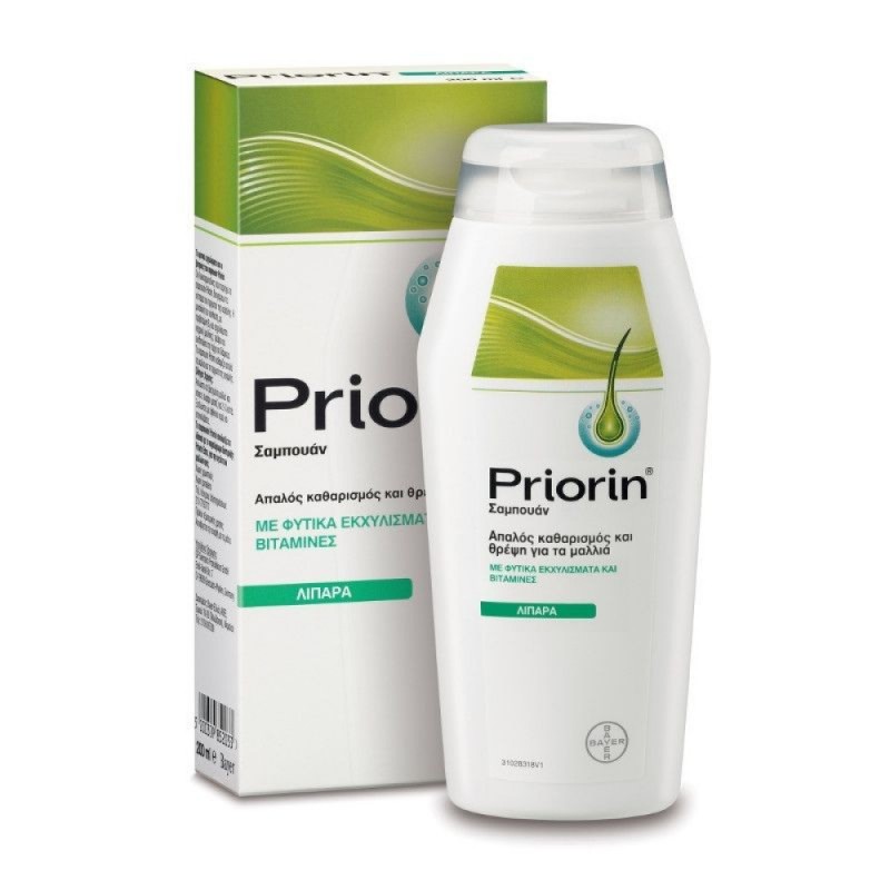 Priorin Σαμπουάν Αναδόμησης/Θρέψης & Ενυδάτωσης για Λιπαρά Μαλλιά 200ml