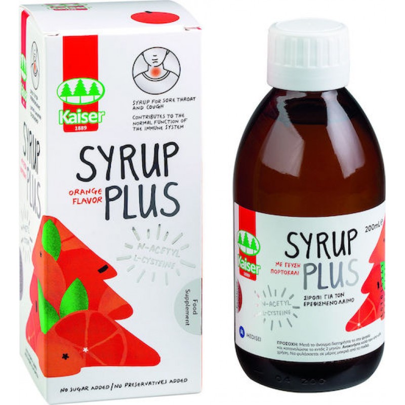 Kaiser Syrup Plus Orange Flavor 200ml