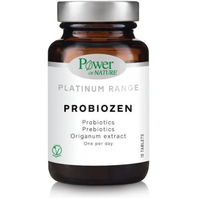  Power Of Nature Platinum Range Probiozen Συμπλήρωμα με Προβιοτικά & Πρεβιοτικά 15 ταμπλέτες