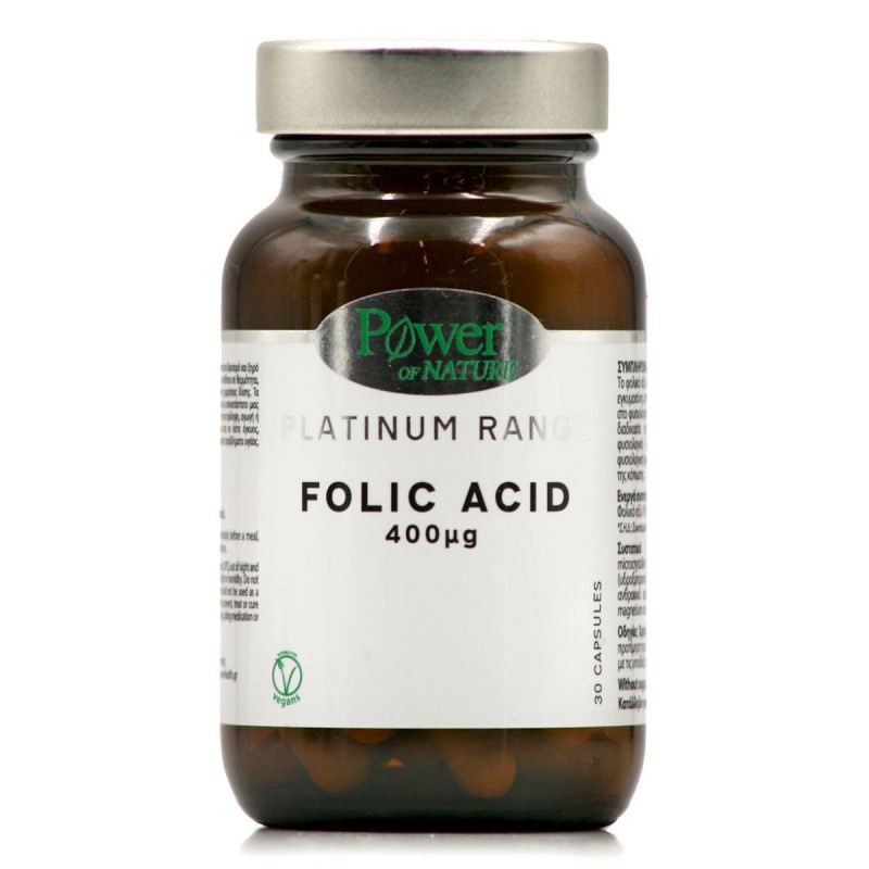 Power Health Platinum Range Folic Acid 400μg 30 Κάψουλες Power Health Platinum Range Folic Acid 400μg 30 Κάψουλες