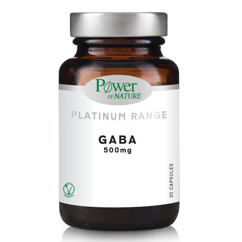 Power Of Nature Platinum Range GABA 500mg 30 κάψουλες Power Of Nature Platinum Range GABA 500mg 30 κάψουλες