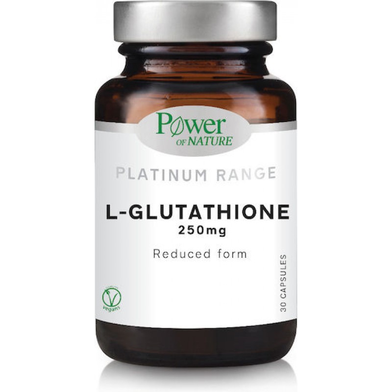 POWER HEALTH PLATINUM L-GLUTATHIONE 250MG 30CAPS POWER HEALTH PLATINUM L-GLUTATHIONE 250MG 30CAPS