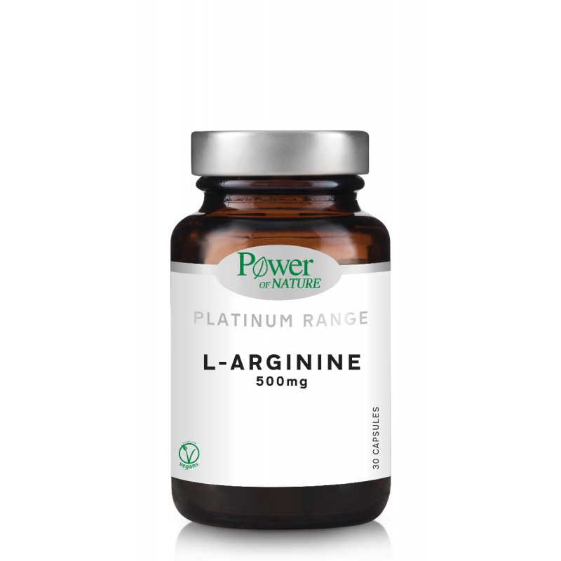 Power Of Nature Platinum Range L-Arginine 500mg 30 κάψουλες Power Of Nature Platinum Range L-Arginine 500mg 30 κάψουλες