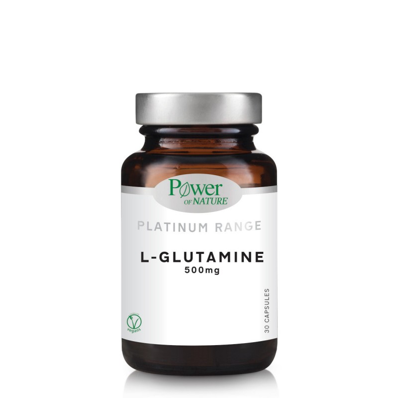 Power Of Nature Platinum Range L-Glutamine 500mg 30 κάψουλες Power Of Nature Platinum Range L-Glutamine 500mg 30 κάψουλες